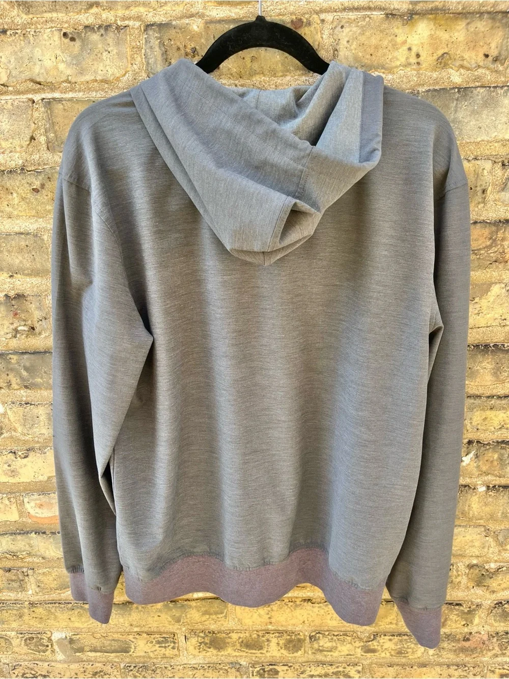 Solaris Zip Front Soft Shell Hoodie Jacket Black Gray Size Medium